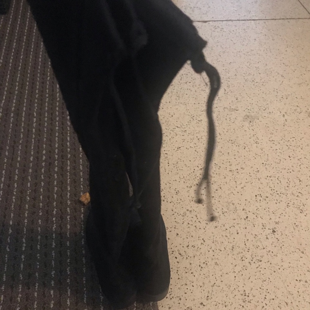 Tall suede boots